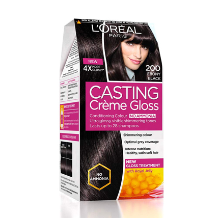 Loreal Paris Hair Colour Casting Creme Gloss Ebony Black 200